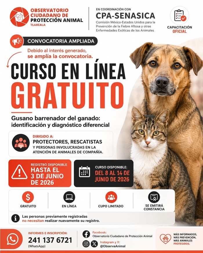 Curso gratuito: Gusano Barrenador del Ganado