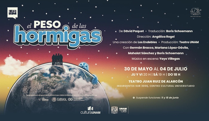El peso de las hormigas, nueva producción de Teatro UNAM - AlternativaTlx