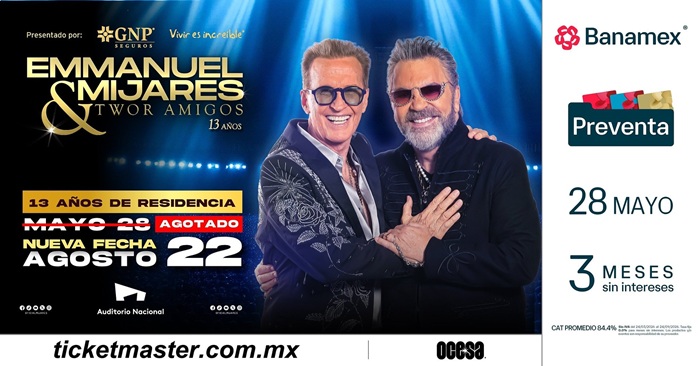Emmanuel & Mijares, la leyenda del pop continúa con una fecha más - AlternativaTlx