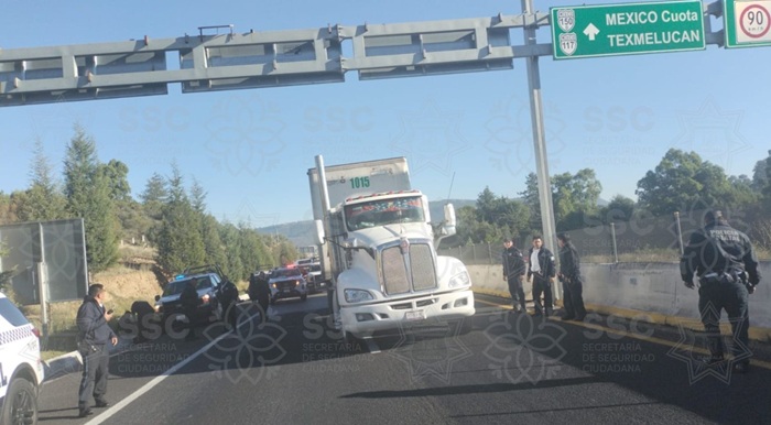  En una pronta acción, recupera SSC tractocamión con reporte de robo