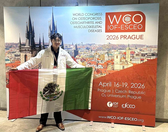 Estudiante de la UAG lleva investigación científica a foro mundial en Praga