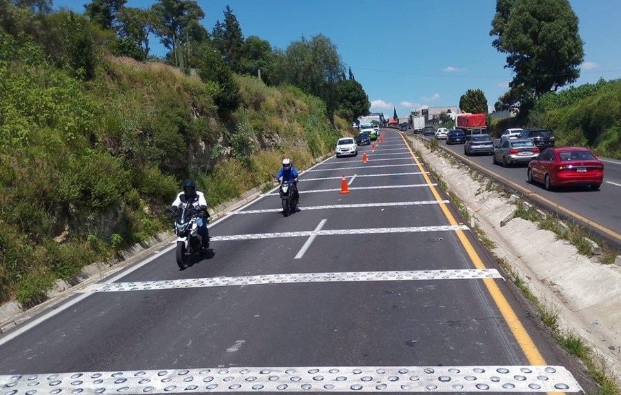 Concluye SICT Colocación de Botones Reflejantes en Autopista San Martín Texmelucan-Tlaxcala-El Molinito