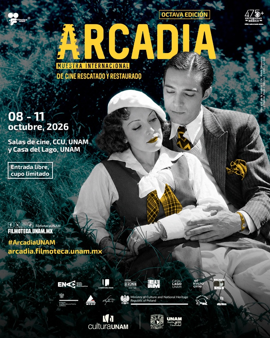 8a Edición de Arcadia. Muestra Internacional de Cine Rescatado y Restaurado del 8 al 11 de Octubre